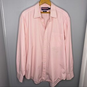 VINEYARD VINES Pink and White Grid Patterned Dress Shirt